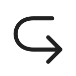Arrow Curve Right SVG Icon